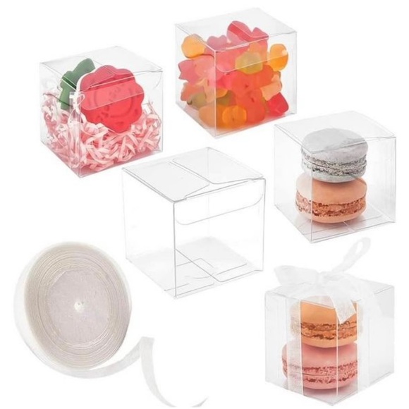 Clear gift boxes for favors, party weddings 97 pc - Picture 2 of 8